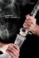 Preview: INVI Recursion Edelstahl mit LED-Schaft (Silber)