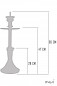 Preview: INVI Recursion Edelstahl mit LED-Schaft (Silber)