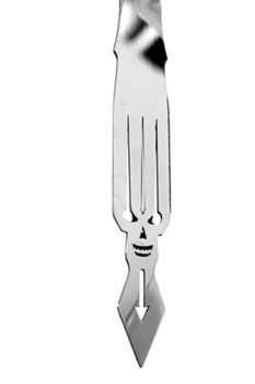Kohlezange "Skull" mit Silikongriff