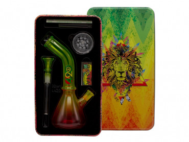 Glasbong Set "420 Rasta", 23cm