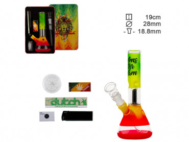 Glasbong Set "Rasta" Lion, 19cm