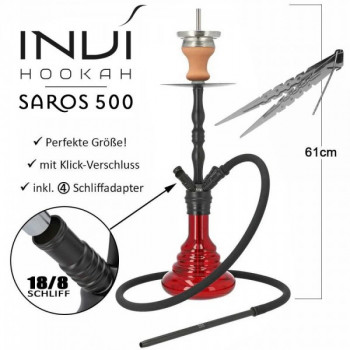 INVI Saros 500 Black - Red Shiny