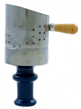 Kaminwindschutz mit Holzgriff