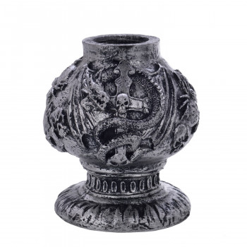 Shisha "Dragon" - schwarz-silber 45cm