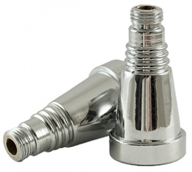 Amy Schlauchadapter SMALL - chrome