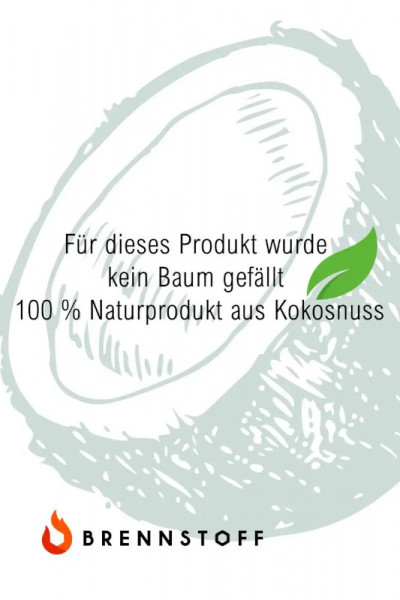 Brennstoff Kokoskohle