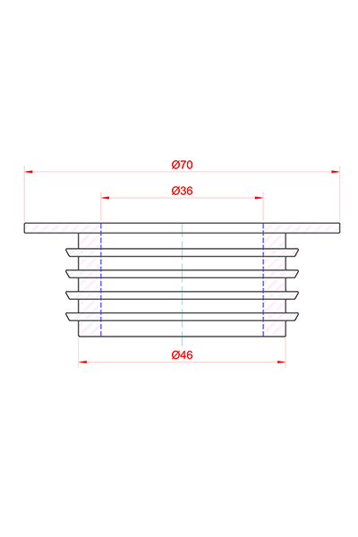 Dichtung - Glas/Rauchsäule Ø 36mm