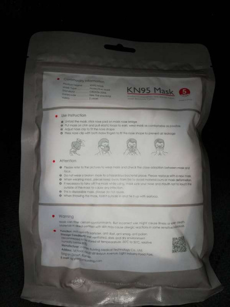 KN95 / FFP2 Atemschutzmaske - 5er Pack