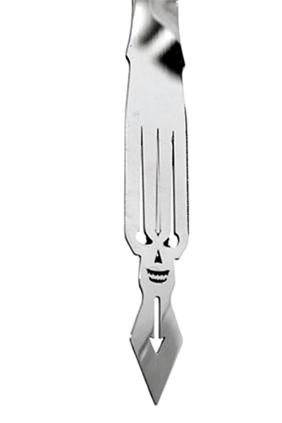 Kohlezange "Skull" mit Silikongriff