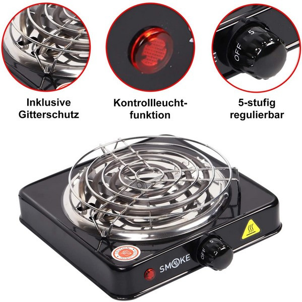 Smoke2U Kohleanzünder - HotPlate - 1000W